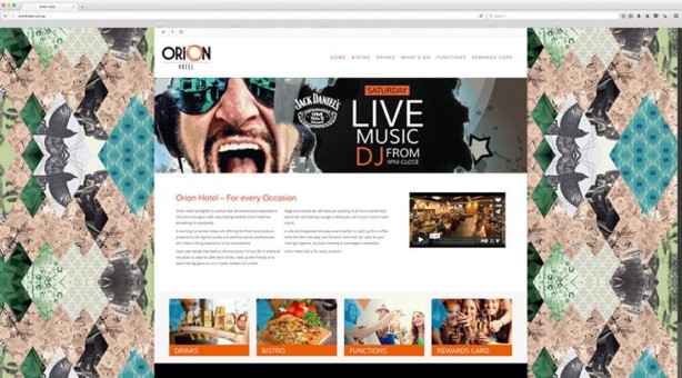 Web Design - Orion Hotel Springfield